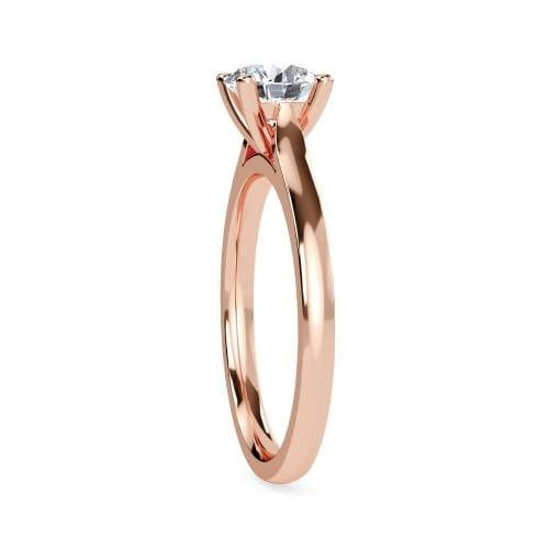 Traditional Round Solitaire Lab Grown Diamond Ring